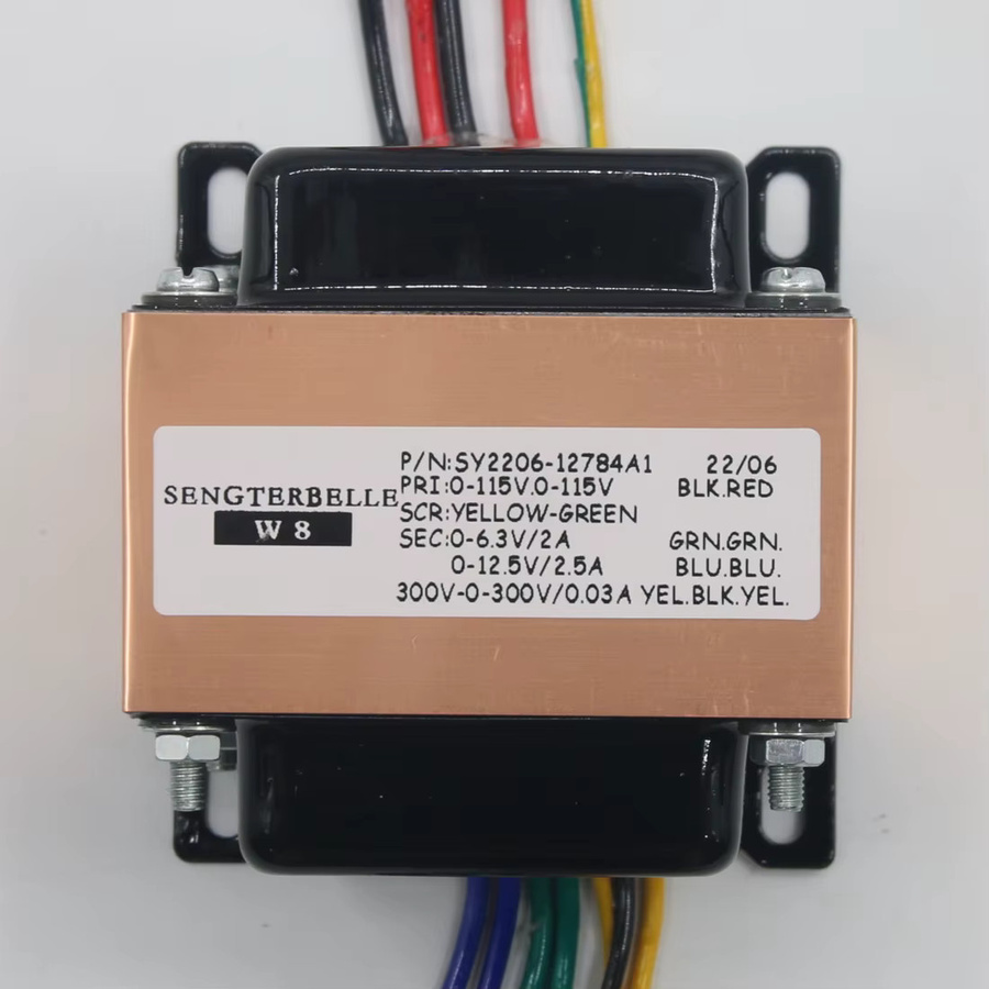 SENGTERBELLE HiFi EI Audio Kupfertransformator 300V-0-300V 0-6,3V 0-13,6V für Röhrenvorverstärker und Phono-Verstärker in Multicolour - Bild 2