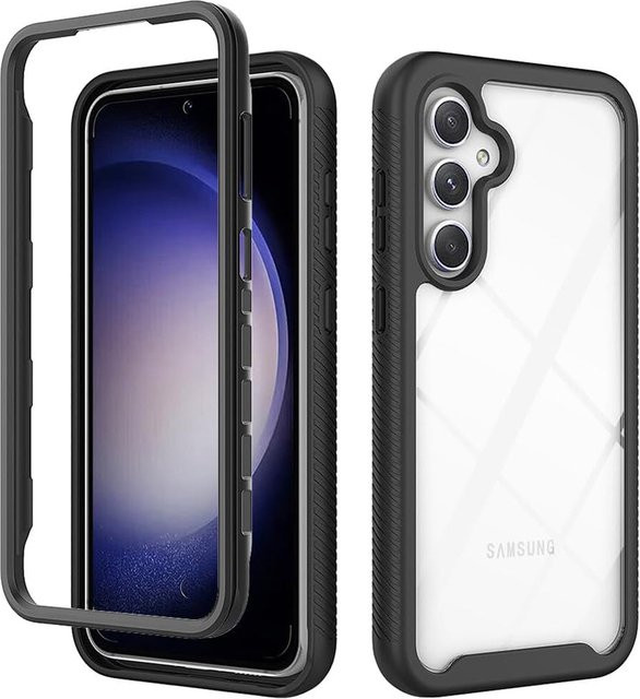 Techsuit Defense360 Pro Schutzhülle für Samsung Galaxy S23 FE S711 in Schwarz und Transparent - Bild 1