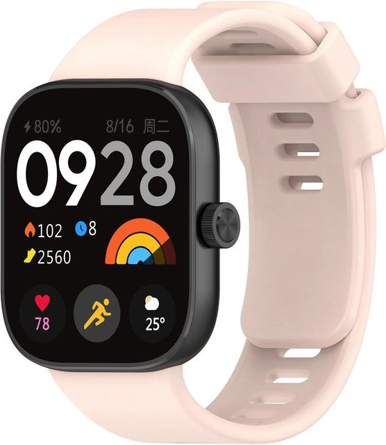 Xiaomi Silikonarmband, rosa, Redmi Watch 4, Xiaomi Mi Band 8 Pro - Bild 1