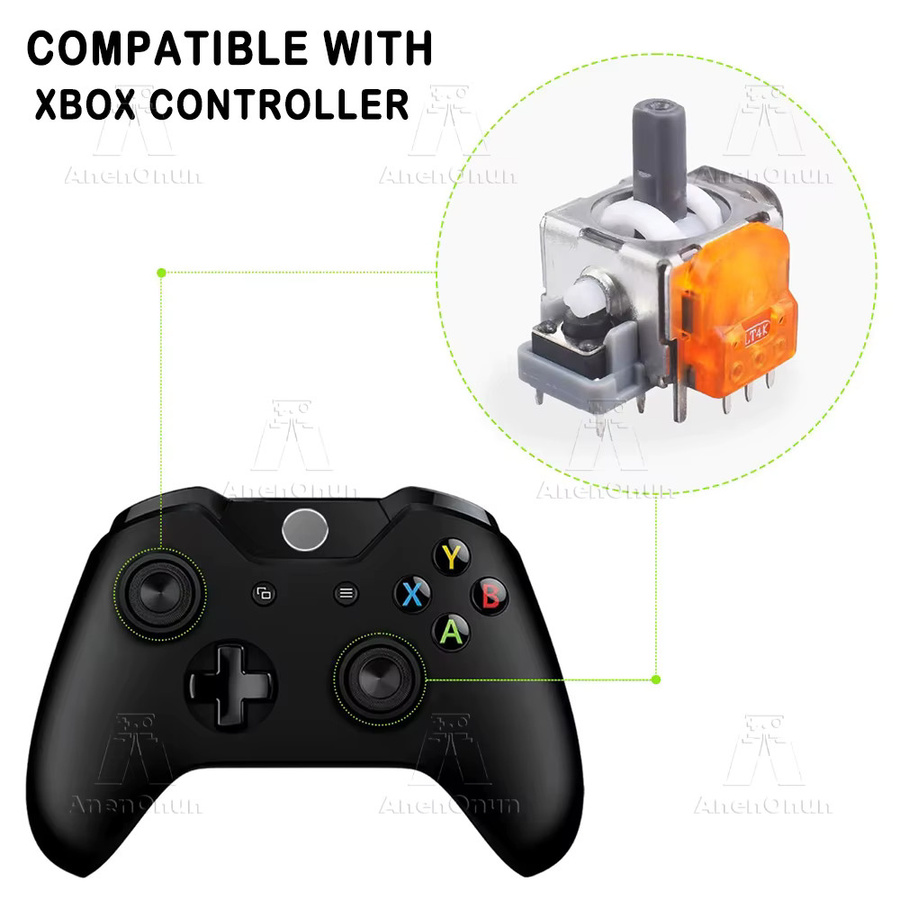 AnenOnun Elektromagnetischer Joystick für Xbox, Hochpräziser Gaming Control Stick mit 3D Analog Sensor Modul Upgrade und No Drift Technologie, Multicolour - Bild 2