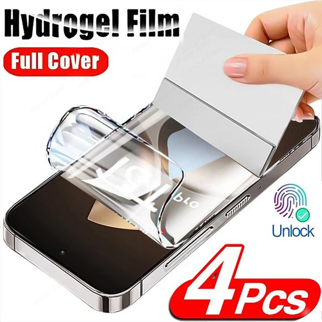 4 Stück HD-Schutzfolien für Xiaomi 15T 14T 13T 12T 11T Pro 15 11 12 Lite, transparente Hydrogel-Displayschutzfolie - Bild 1