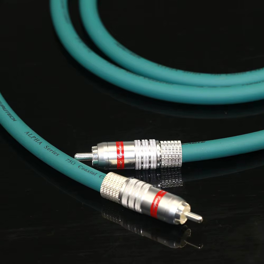 Furutech FX-Alpha-Ag Koaxiales Audio-Digitalkabel aus Sterlingsilber mit versilberten CMC-Steckern, 75 Ohm, Silber - Bild 2