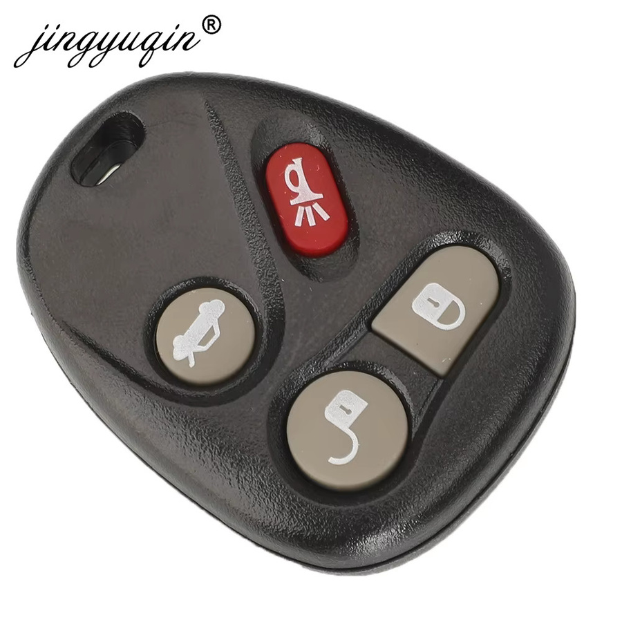 Jingyuqin Autoschlüsselgehäuse mit Batteriehalter für Buick 2003–2007, Chevrolet Trailblazer und GMC, Ersatz-Fernschlüsselschlüsselgehäuse in Schwarz - Bild 3
