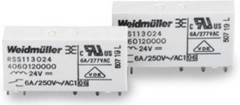 Weidmüller RSS113012 Steckrelais 12 V/DC 6A 1 Wechsler in Weiß - Bild 1