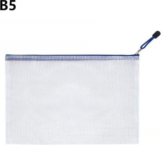 13 Stück Binchi Outdoor Product Transparente PVC Netz-Reißverschluss-Aktenmappen zur Aufbewahrung für Büro und Haushalt - Bild 1
