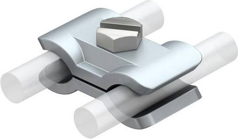 OBO Bettermann 5315557 259 A ST Montagezubehör mit Schrauben in Silber, 25 Stück - Bild 1