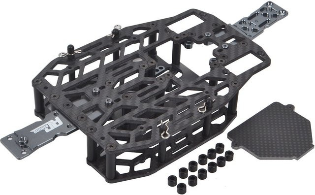 Traxxas Kohlefaser Chassis, Zubehör, 1:16, Schwarz - Bild 1