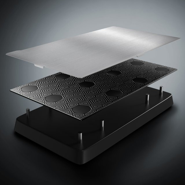 ELEGOO Verbesserte magnetische Druckplattform für Mars 5 und Mars 5 Ultra 3D-Drucker in Silber - Bild 1