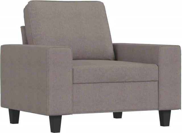 vidaXL Sessel in Beige mit Stoffbezug und Armlehnen im modernen Design - Bild 1