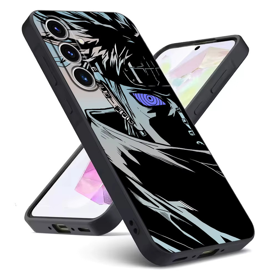 Schwarze Anime N-arutos Handyhülle für Samsung Galaxy A-Serie (A03s, A12, A13, A15, A16, A17, A20, A40, A50, A04, A05, A06) - Bild 4
