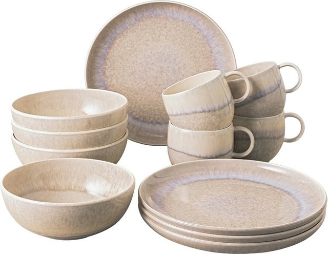 Villeroy & Boch Kaffeeservice PERLEMOR SAND aus Porzellan in Beige/Sand - Bild 1