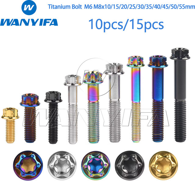 Wanyifa Titanschraube mit Torx-Flanschkopf für Motorrad-Modifikation in Multicolour - Bild 1