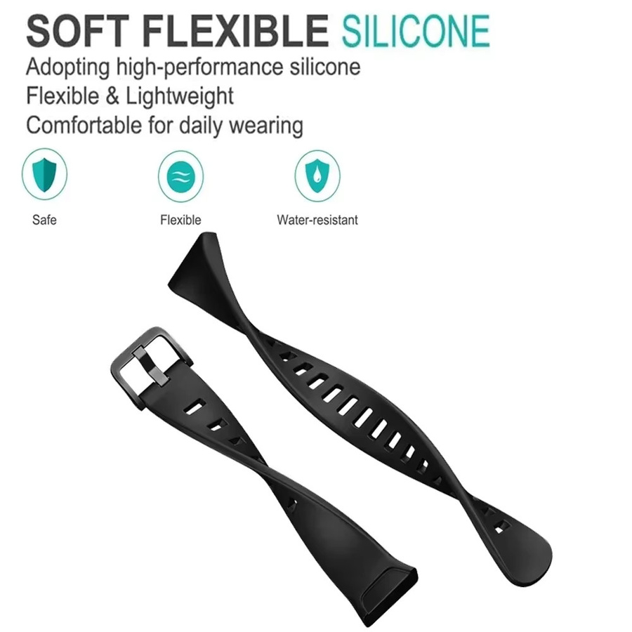 Huawei Uhrenarmband Silikon, Schwarz, Unisex - Bild 3