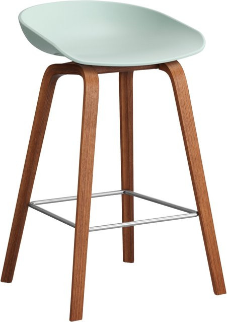 HAY About A Stool AAS 32 Hocker in Grün mit Polypropylen und Holzgestell - Bild 1