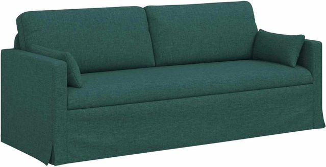 vidaXL Sofa Dunkelgrün mit Stoffbezug und Metallrahmen B/T/H: 198 x 78 x 80 cm - Bild 1