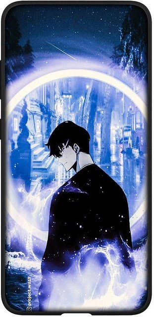 Handyhülle im Solo Leveling Anime Design für Samsung Galaxy, iPhone, Xiaomi Redmi und OPPO, Farbe: Rehbraun - Bild 1