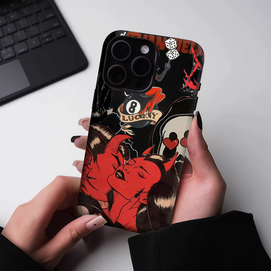 Robuste magnetische Handyhülle für Apple iPhone 17, 16, 15, 14, 13 Pro Max Plus in Multicolour - Bild 4