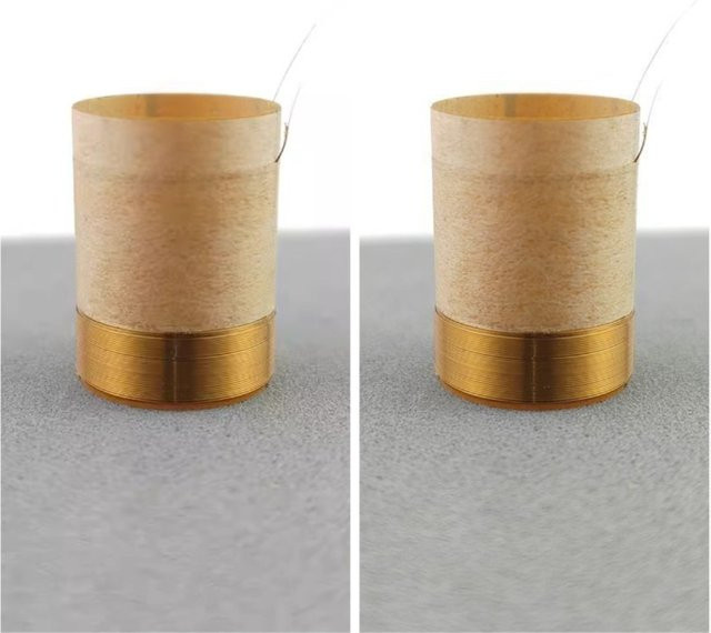 2er-Set Sharp 777 Lautsprecher Schwingspule aus Kupferdraht, 16,3 mm Durchmesser, 4 Ohm, Gold - Bild 1
