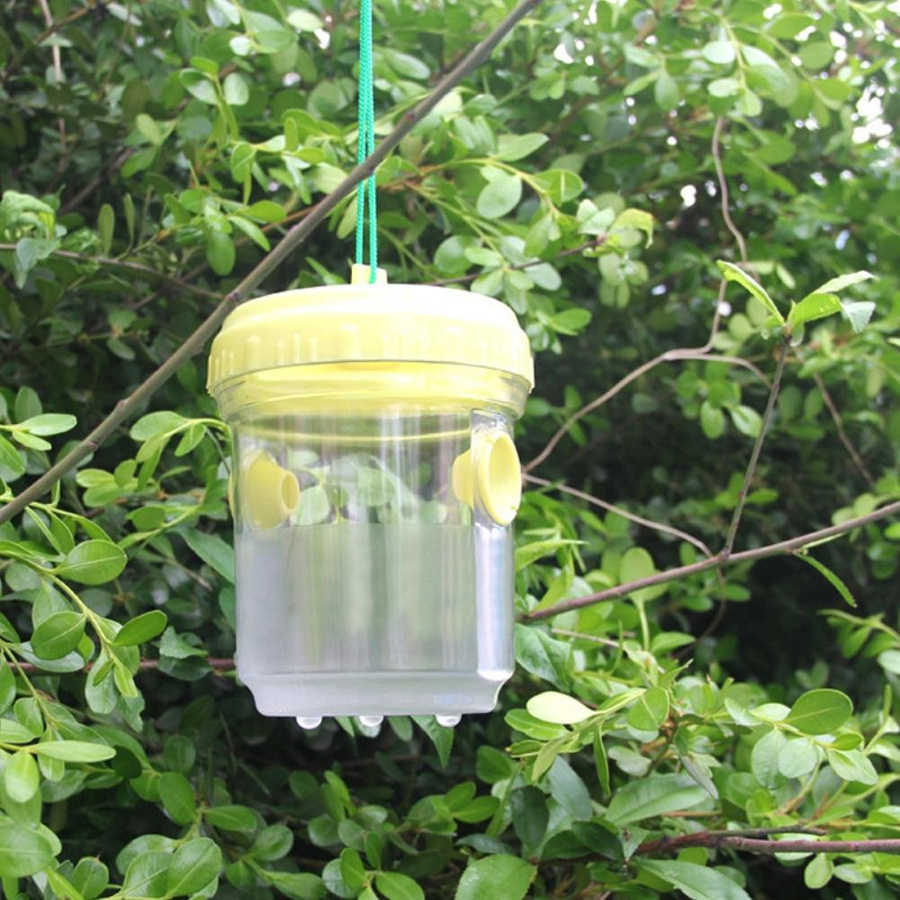 Wiederverwendbare Wespenfalle als hängender Wespenfänger und Insektenfänger für Wespen, Hornissen und Obst - Bild 3