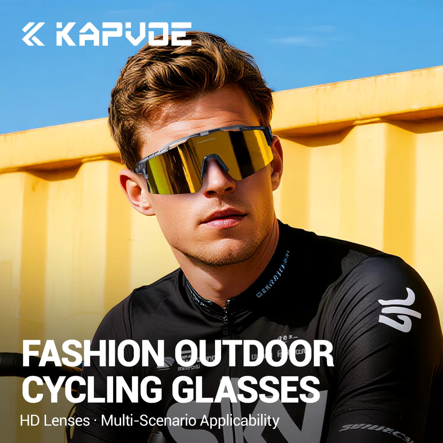 KAPVOE Sportsonnenbrille, Unisex, Plastic, UV400 Schutz - Bild 2
