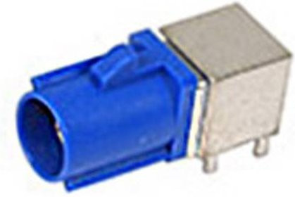 Molex 734036803 FAKRA-Steckverbinder Buchse, gewinkelt, 50Ω, Zinklegierung, Blau und Violett - Bild 1