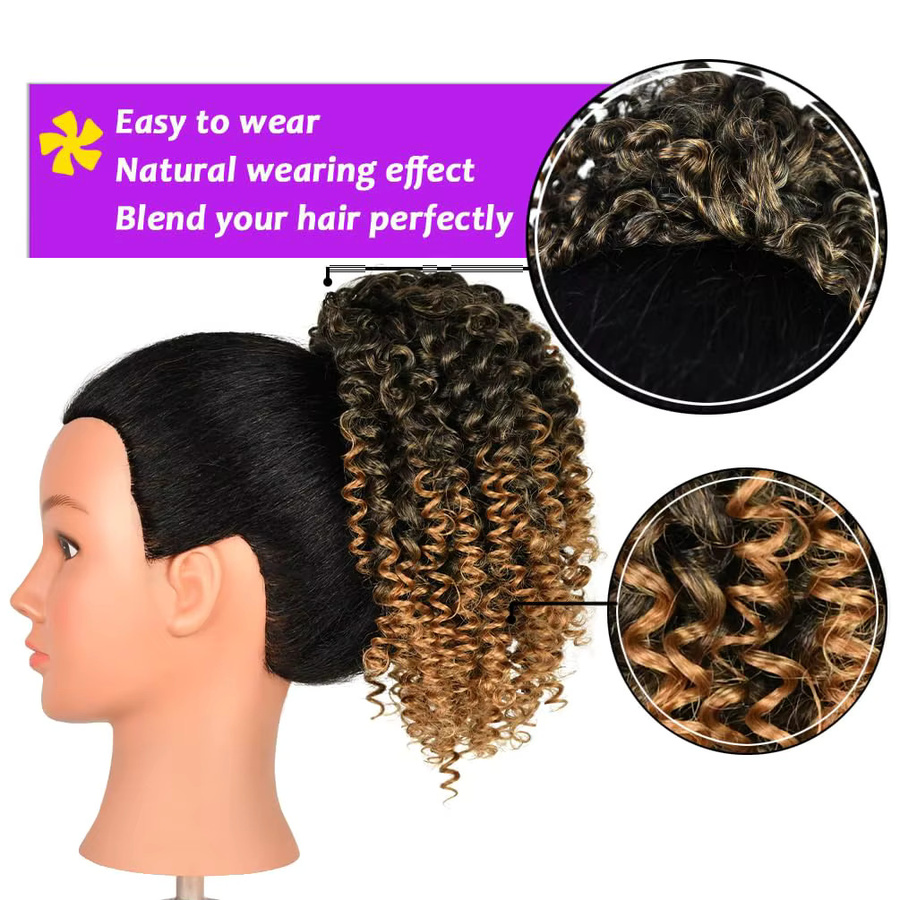 G&T Wig Afro Puff Haarteil, Kordelzug, Damen - Bild 3