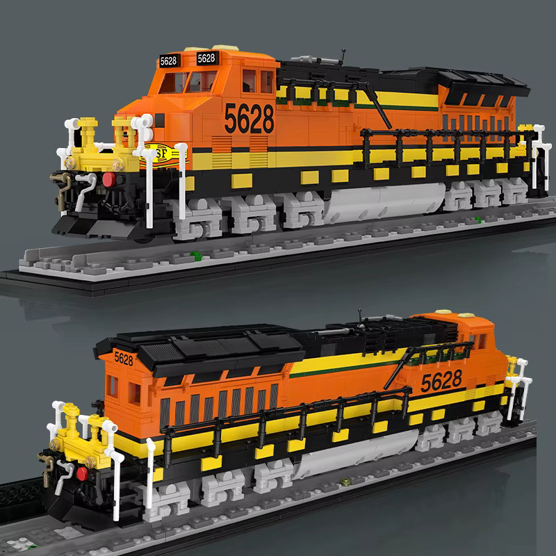 Mould King 12041 Technischer Eisenbahn-Bausatz, RC BNSF Northern Lokomotive, Bausteine-Set, ab 14 Jahren - Bild 2