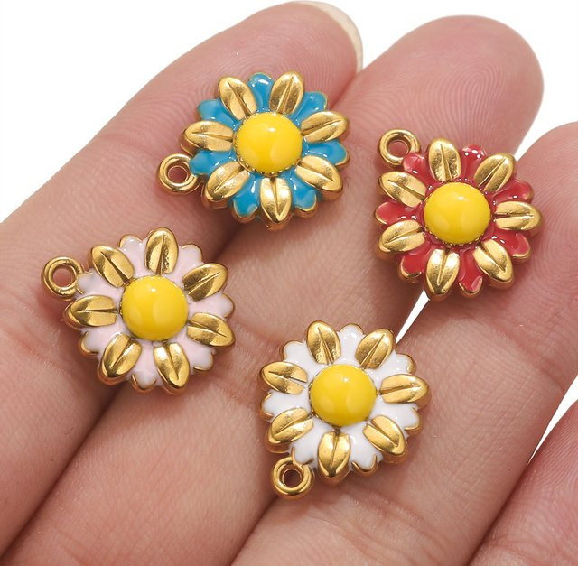 Charms Sonnenblume, Edelstahl, Damen - Bild 1