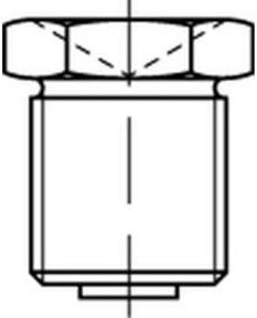 Industrial Quality Supplies Trichter-Schmiernippel DIN 3405 aus Stahl, verzinkt, AM 8 x 1 galv. verzinkt - Bild 1