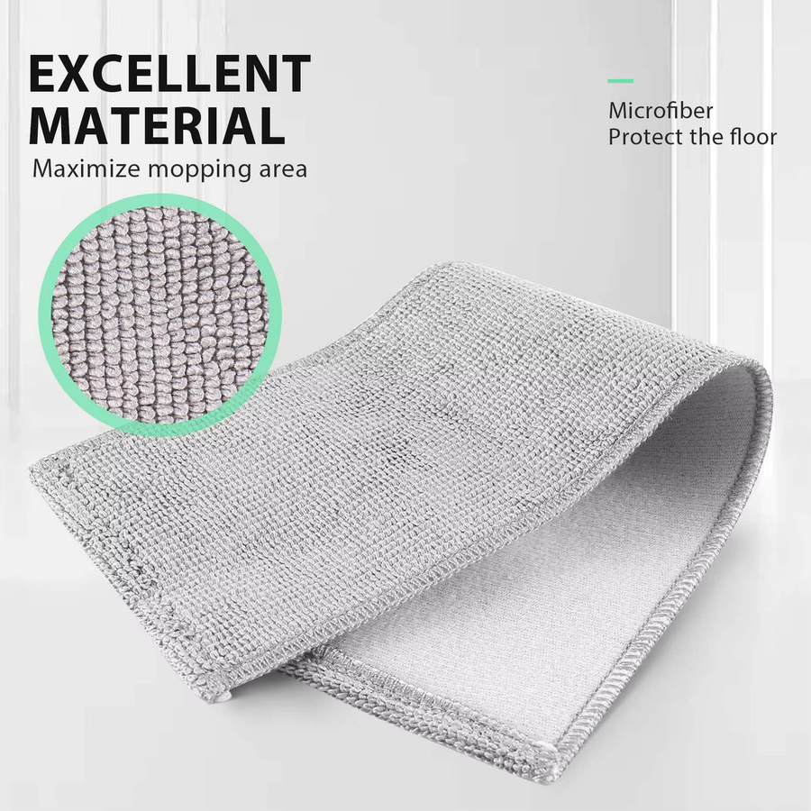 2 Stück Xiaomi Mijia Mop Tuch Ersatz für G10 K10 Wireless Staubsauger in Grau - Bild 2