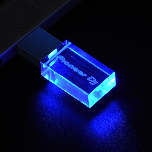 JASTER LED USB Flash Laufwerk 128 GB Hochgeschwindigkeits Memory Stick in Multicolor und Rot - Bild 1