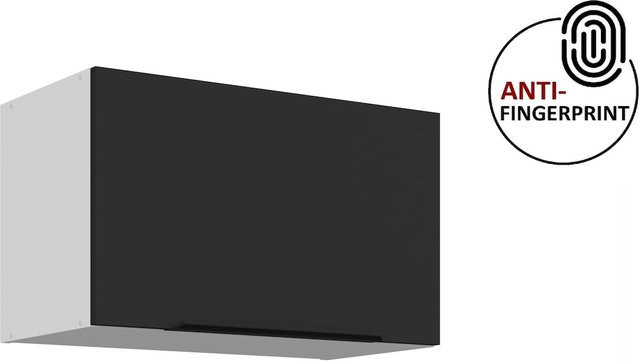 Küchen Hängeschrank ARIA Schwarz matt Anti Fingerprint Breite: 60 cm - Bild 1