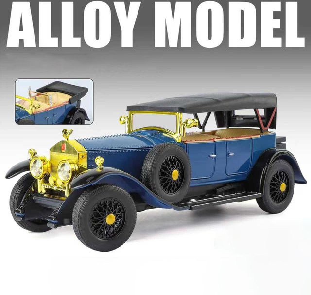 Linyi toy car Rolls Royce Phantom I 1925, Modellauto, 1:24, Metall, mit Ton und Licht, ab 18 Jahren - Bild 1
