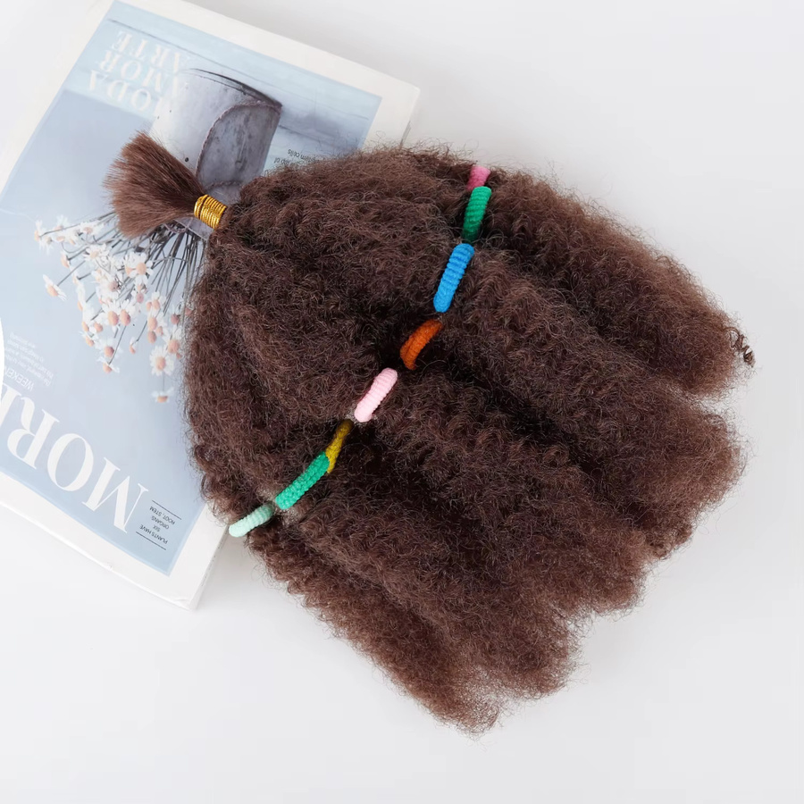 Afro Kinkys Bulk-Haar, lockiges Flechthaar, schwarz, Damen - Bild 2