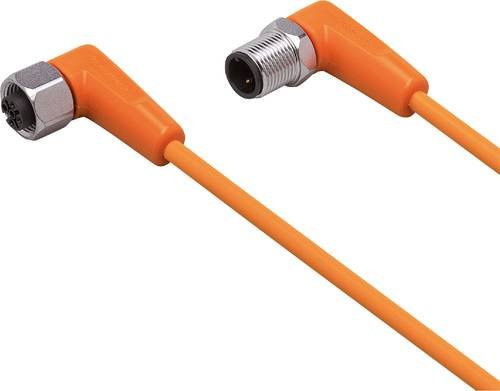 Ifm Electronic EVT113 Verbindungsleitung Orange, Stecker gewinkelt und Buchse gewinkelt, 5m, 3 oder 5 Polzahl - Bild 1