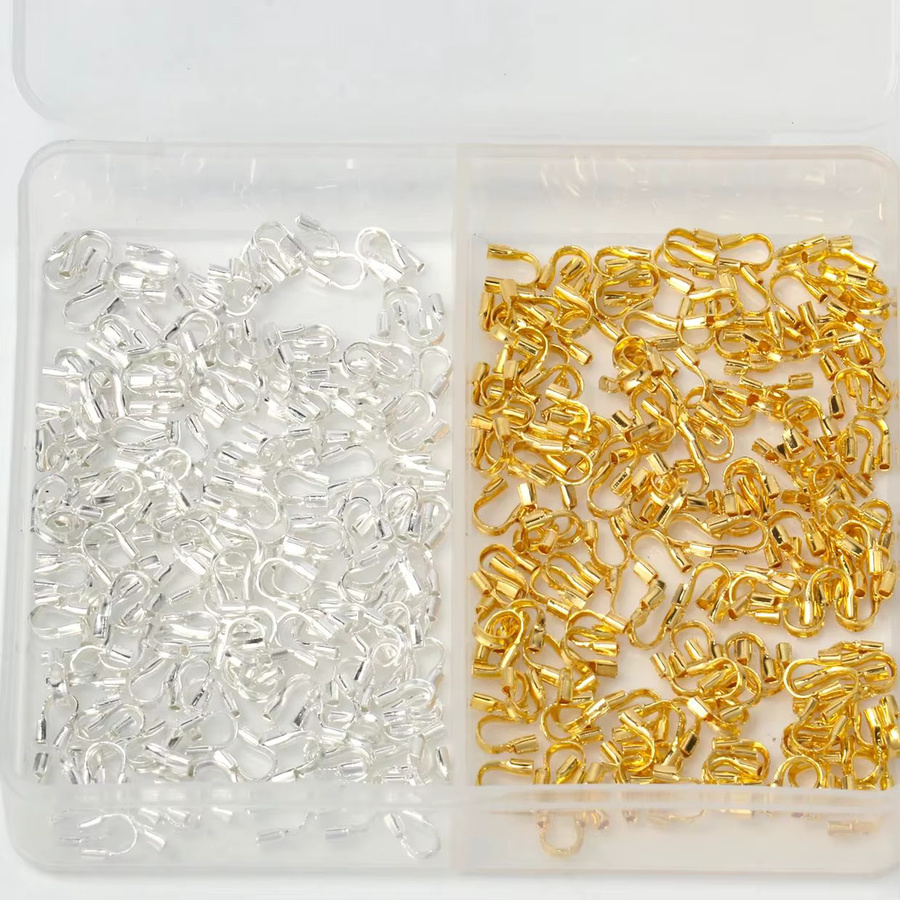 LNMBII U-förmige Steckverbinder, Drahtschlaufe, Gold- und Silberfarben - Bild 3