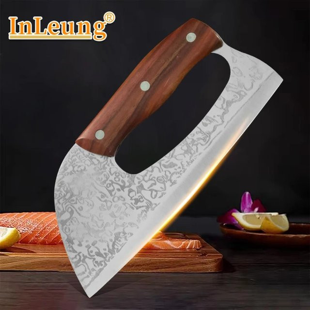 InLeung Multifunktionales Chefkoch Kochmesser aus Holz für Fleisch und Gemüse - Bild 1