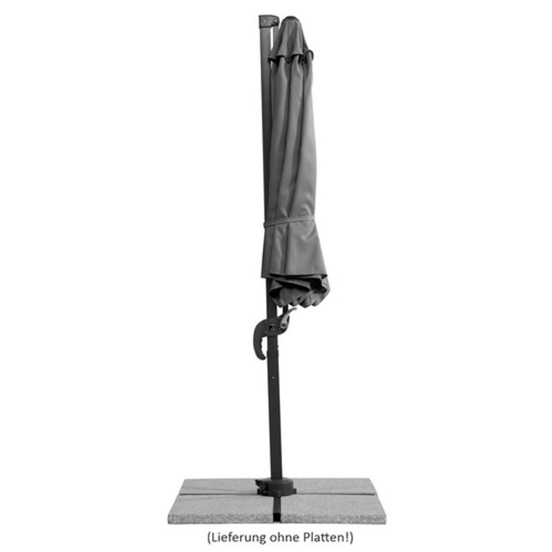 Schneider Rhodos Junior Ampelschirm aus Aluminium in Anthrazit mit Durchmesser: 300 cm - Bild 3
