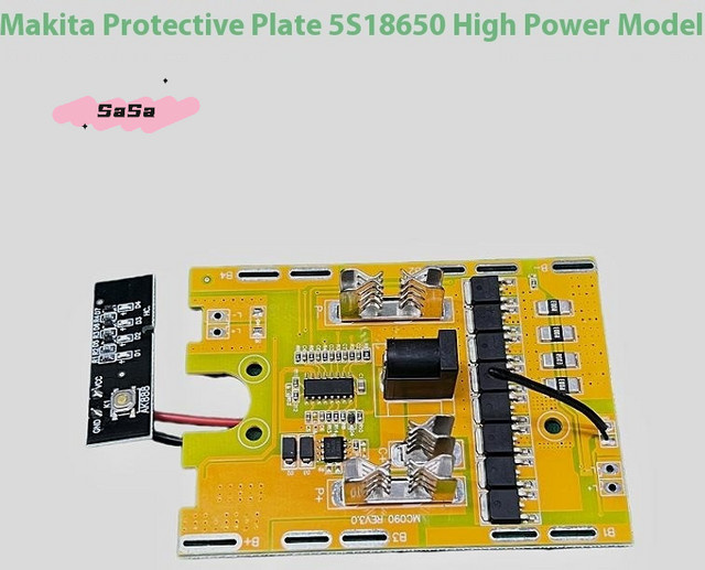 21 V 8 MOS Balance-Schutzplatine für 18650-Batterien in Gelb - Bild 1