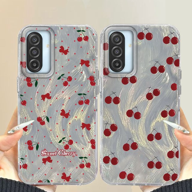 Handyhülle mit Kirschmuster für Samsung Galaxy A-Serie (A13, A14, A15, A16, A17, A25, A26, A34, A35, A36, A54, A55, A56, A57) - Bild 1