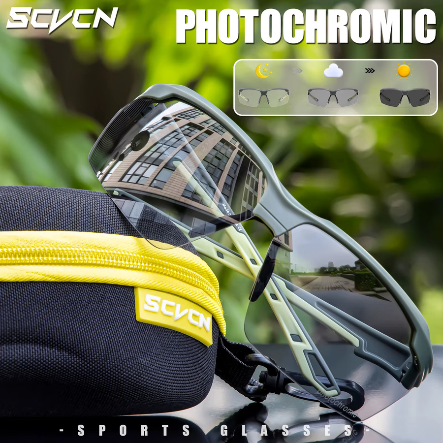 SCVCN Wander-Sonnenbrille, selbsttönend, Kunststoff - Bild 2