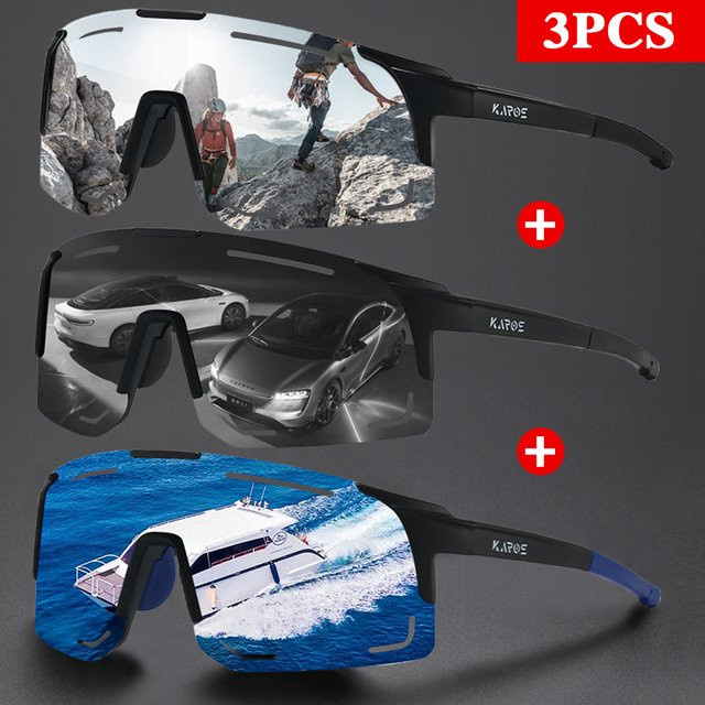 Karos Sportsonnenbrille, Vollrand, Unisex, Kunststoff - Bild 1