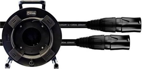 Cordial 15564 RJ45 Patchkabel CAT 5e S/UTP Ethernet LAN Datenkabel Schwarz 25,00 m - Bild 1