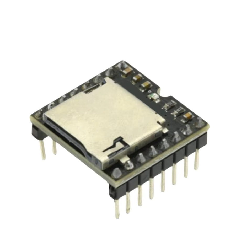 SZFYDOSH Mini MP3 DF Player Audio Voice Modul mit TF Karte und U Disk für Arduino, Schwarz - Bild 2