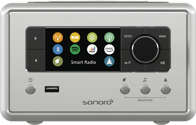 Sonoro Internetradio RELAX SO-8110-100-SI DAB+ in Silber - Bild 1