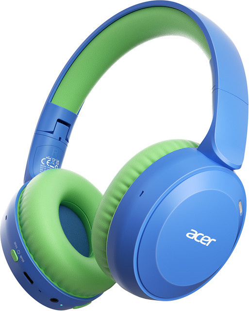 Acer Kinder Bluetooth 6.0 Over-Ear Kopfhörer mit Mikrofon und Lautstärkebegrenzung 85/94dB in Blau - Bild 1