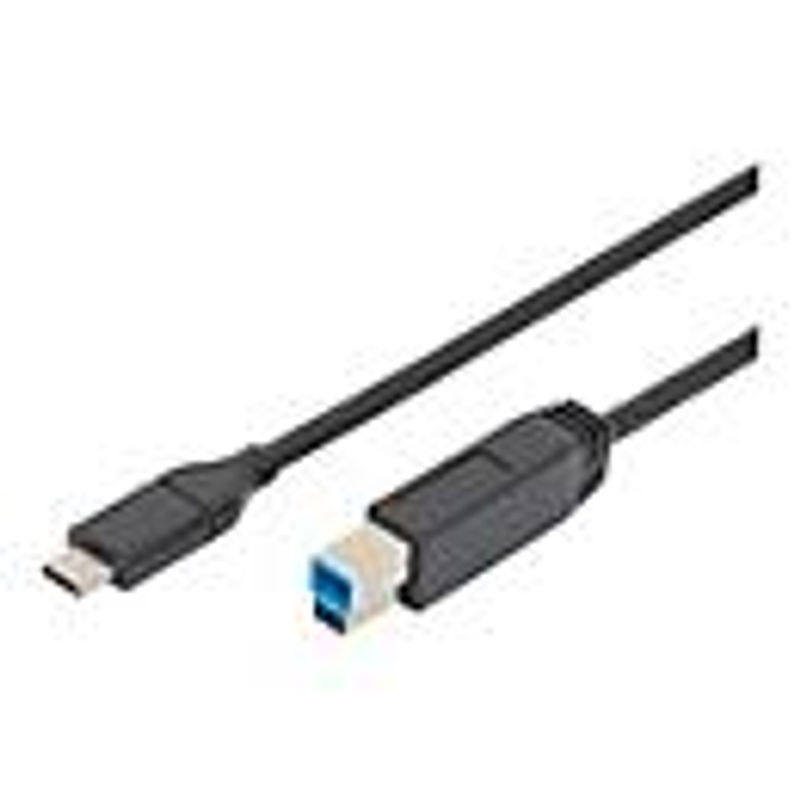 DIGITUS USB-C auf USB-B Anschlusskabel USB 3.2 Gen 1, Schwarz, Länge: 1,80 m - Bild 2