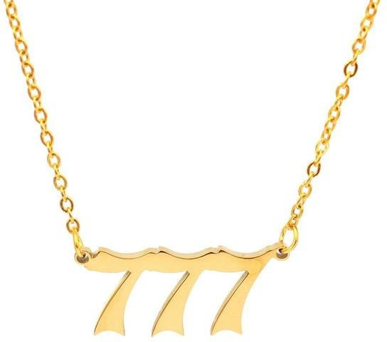 Wucifang Jewelry Halskette Edelstahl, Gold, 45 cm, Unisex - Bild 1