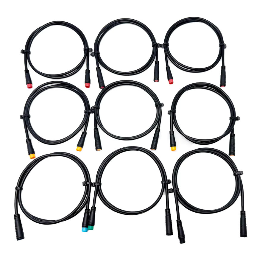 Julet Wasserdichtes Verlängerungssignalkabel für Elektrofahrräder, 2/3/4/5/6 Pins, Schwarz, geeignet für Gashebelanzeige und elektronische Bremslichter - Bild 4