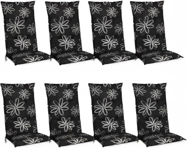 Beautissu Flores Hochlehner Ornamente 8tlg, Stoff, B/T/H: 120 x 50 x 6 cm - Bild 1